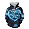 The Latest Explosive Couple's Same Loose Hoodie 3D Printed Men's and Women's Fashion Jumper Casual Hip-hop Hoodie Long Sleeve