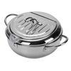 304 Stainless Steel Deep Fryer Pot Temperature Control Multifunctional Oil Saving Thickened with