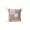 Printed Microfiber Fleece Cushion 45x45 Cm LOVE, by Soleil d'Ocre