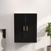 VidaXL Wall Cabinet Black 69.5x32.5x90 Cm Engineered Wood 812295
