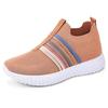 Women's Shoes Casual Shoes New Large Size Breathable Single Shoes Flying Woven Lightweight Shoes Women's Soft-soled Simple Mesh Shoes