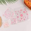 100Pcs Plastic Transparent Gift Bag Sakura Candy Cookie Packaging Bag With Diy Self Adhesive Bag Wedding Decoration Party Bags