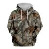 Men and Women Outdoor Fishing Camping Hunting Clothing Spring Autumn Maple Leaf Camouflage 3D Hoodie Fashion Hooded Jacket