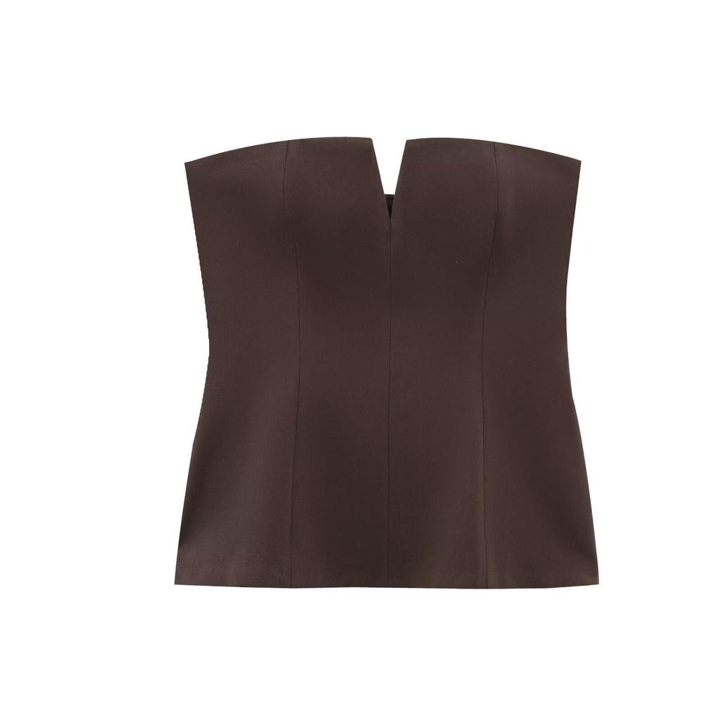 2025 Spring Women's European & American Strapless Slim-Fit Top