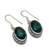 Natural Indicolite Tourmaline 925 Sterling Silver Jewelry Earring 1.38" U2l44