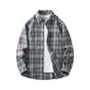 Plaid Shirt Men's Autumn Vintage Loose and Versatile Long Sleeved Shirt