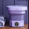 8L Portable Foldable Washing Machine With Spin Dryer Low Noise Automatic Mini Underwear Sock Washing Machine With Centrifuge