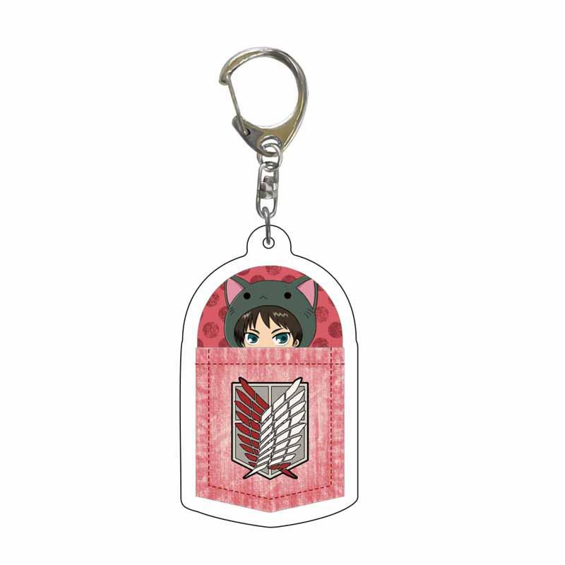 Attack On Titan Acrylic Keychain Pendant - Creative Anime Jewelry Gift