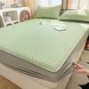 Cool Feeling Ice Fabric Mattress Double Bed Sheet Quilted Fitted Summer Cool Pad Mat Elastic Band Bedspreads (no Pillowcases)