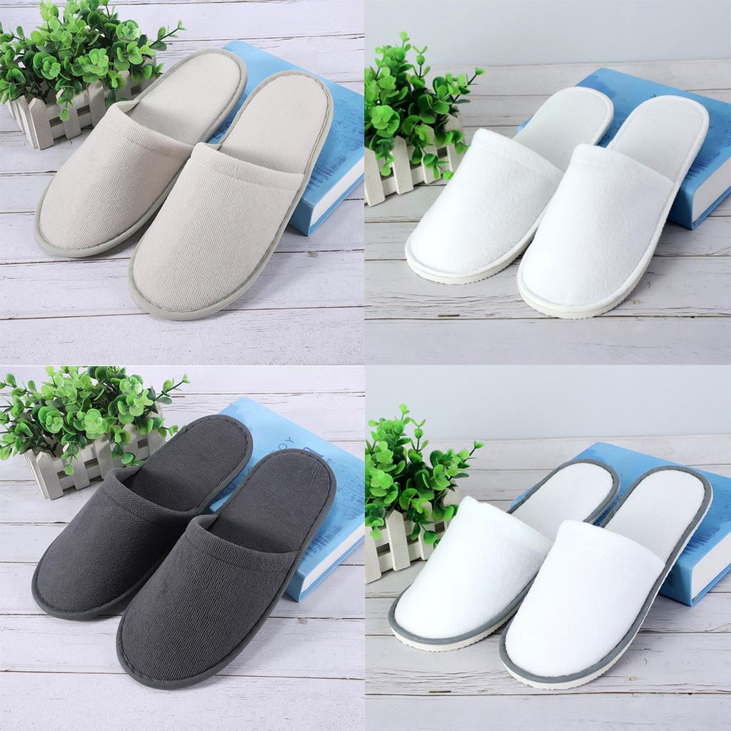 1 Pair Hotel Travel Disposable Slippers House Slippers Men Women High Quality Nonslip Home Slippers Guest Use