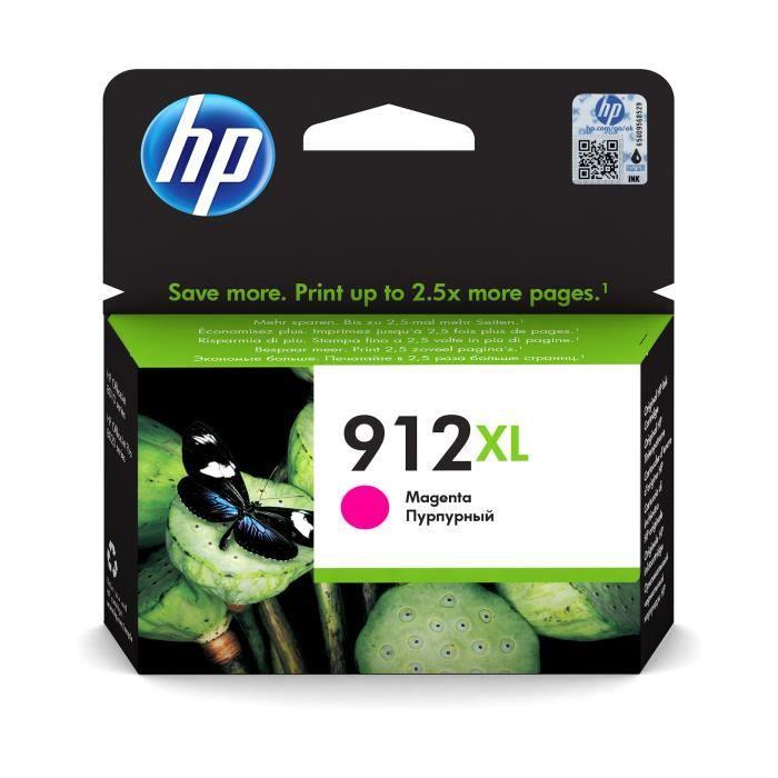 HP 912XL High Yield Magenta Genuine Ink Cartridge (3YL82AE) for HP OfficeJet 8010 Series/ OfficeJet Pro 8020 Series