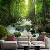 Natural Landscape Wallpaper Enchanting Forest Waterfall 3d Mural For Living Room Bedroom Forest Wall Mural