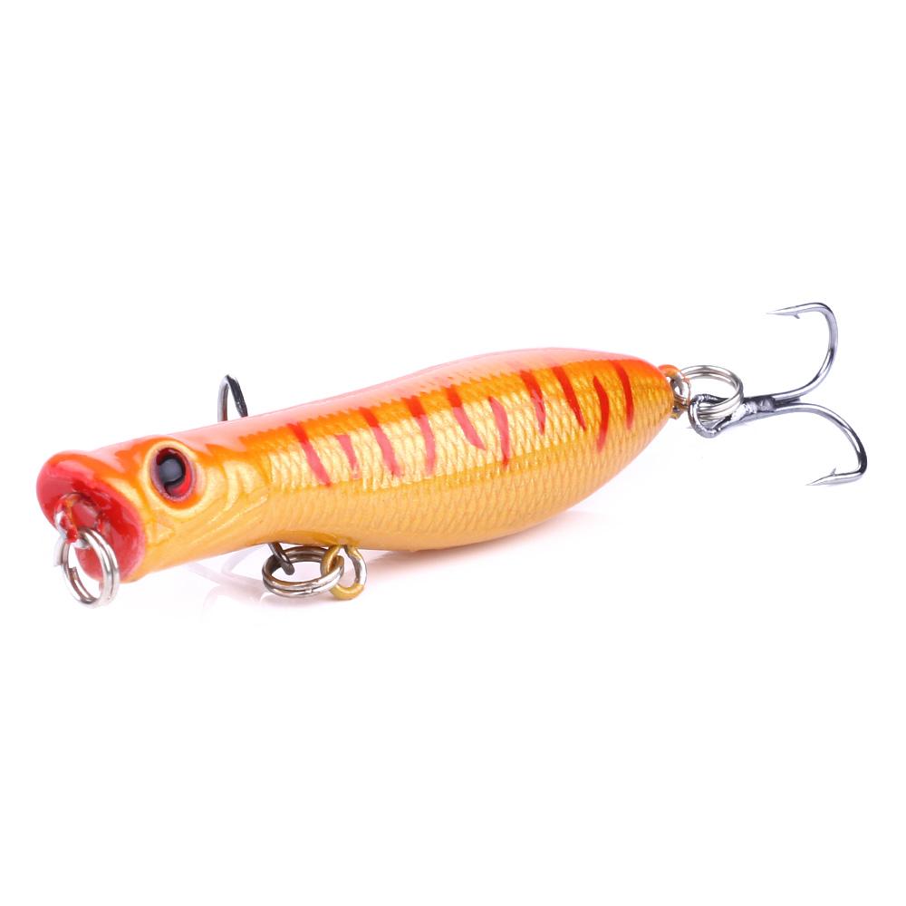 1pc Hengjia 5.5g/6cm Topwater Popper Fishing Bait Hard Plastic Fishing Lure