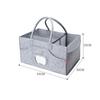 Travel Portable Mommy Bag Multifunctional Diaper Storage Bag Felt Cloth Storage Basket for Baby Suppily Diaper Organizer