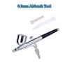 0.3mm Dual Action Airbrush Multifunction Air Brush Set Spray Gun for Artistic Nail Body Tattoos Spray