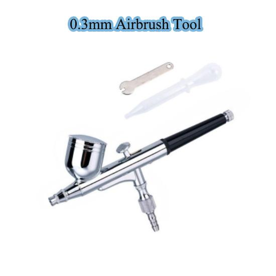 0.3mm Dual Action Airbrush Multifunction Air Brush Set Spray Gun for Artistic Nail Body Tattoos Spray
