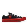 Comme Des Garçons Play X Chuck 70 Low Black Red Unisex Sneakers Egret A01795C