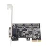 PCI E To RS232 Serial Adapter Card High Speed Transmission PCI E Serial Host Controller Card for