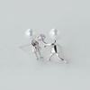 Fashion Asymmetric Stud Earrings For Women Anniversary Wedding Jewelry Eh801