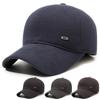 Middle-aged And Elderly Cap Men's Winter Ear Protection Cotton Warm Cap Thick Baseball Cap