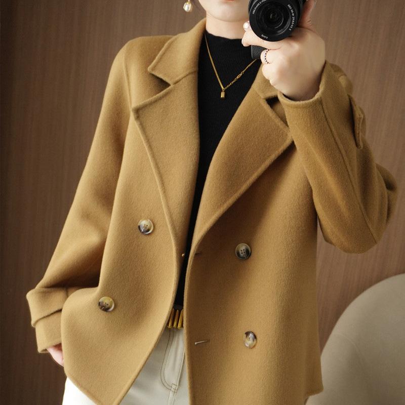 Autumn and Winter Loose Cardigan Coat Short Suit Collar Jacket Temperament Fashion Women's Clothing