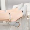 Women Fashion Silver Wedding High Heel Shoes Female Golden Party Night Club Pumps for Spring
