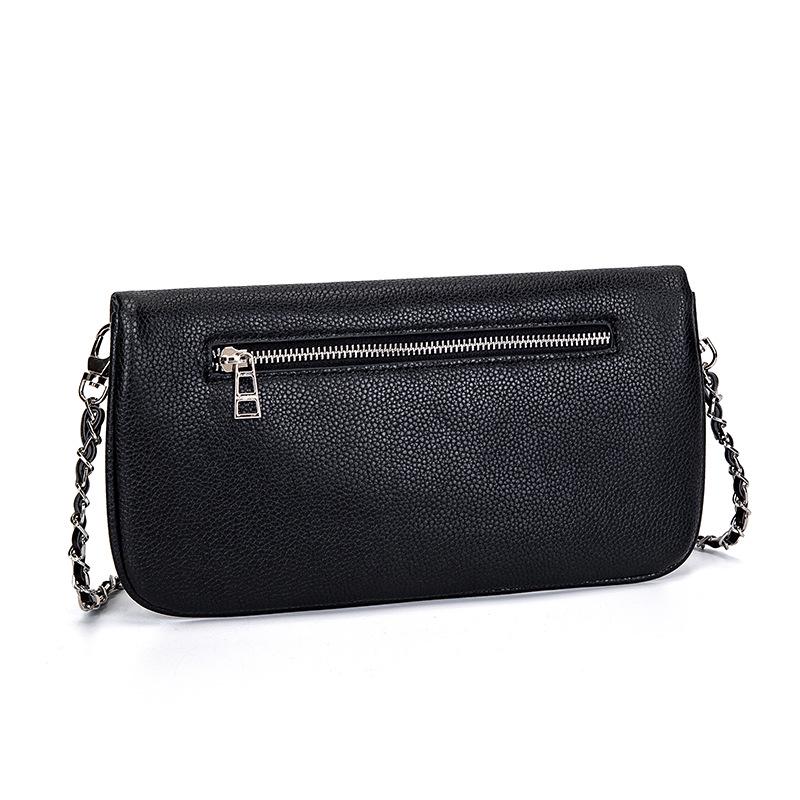 ZV French Exquisite Women's Winged Chain Crossbody Bag: Elegant Envelope Shoulder Bag for Ladies.