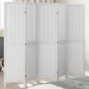VidaXL Room Divider 5 Panels, Room Separator, Privacy Screen, Living Room Bedroom Screen, White Wood 358725