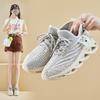 Ins Korean Version of Couple Flying Woven Shoes Summer New Student Sports Shoes Breathable Running Casual Shoes H8080