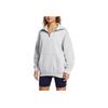 Under Armour Rival Series 1/4 Zip Sports Casual Fashion Hoodie Women Hoodies Gray 1387223-011