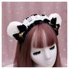 A Handmade Olita Animal Ear Headband, Lolita Jewelry, Lace Bear Ear Headband.
