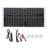 Monocrystalline Solar Battery Panel Kit Flexible 17W 18V 0.94A with USB Port for Camping Car Boat
