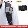 Backpack Shoulder Strap Mount Pack Mounts For GoPro Hero 13 12 11 10 9 8 7 6 5 SJCAM Insta360 X4 X3 DJI Osmo Action 5 4 3 Camera