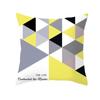 45x45cm Fashion Yellow Geometric Printing Pillowcase Sofa Hotel Office Seat Lumbar Cushion  Cover Home Decoration