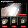 LED Flashlights Tactical Torch Rechargeable Portable Spotlight Long-Range Camping Flashlight With Safety Hammer COB Sidelight
