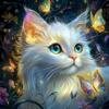5D DIY Diamond Art Painting Kits Pretty Cat Diamond Mosaic Animal Embroidery Sale Butterfly DIY Handicraft Decor For Hom