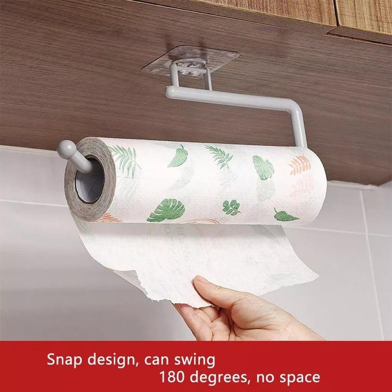 Adjustable Sanitary Plastic Tissue Holder Self Adhesive Kitchen Tissue Bathroom Tissue Storage