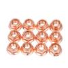 12Pcs High Quality Flashed Exhaust Tool Copper M8 Nut High Temperature Nuts 8mm Nuts