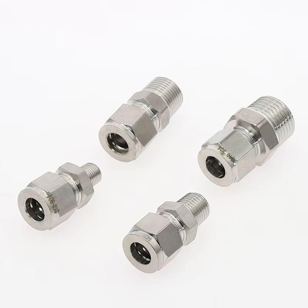 1Pcs Stainless Steel Quick Fitting 304 SS Metric ZG Pipe Fitting Tube Connector for Oil Water Gas