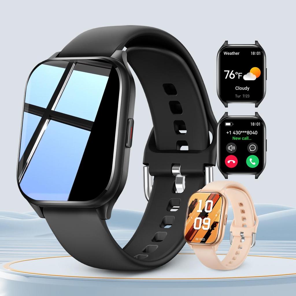 Bluetooth Call Smart Watch Women Custom Dial Watches Men Sport Fitness Tracker Heart Rate Smartwatch For Android IOS