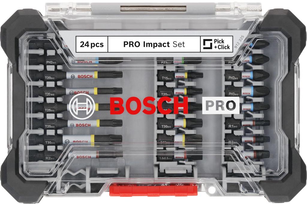 BOSCH Professional Screwdriver Bit Set, 24 Pieces