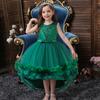 Girls Dresses Flower Girl Tail Princess Dresses Girls Walking Host Piano Performance Dresses Poncho Christmas Dresses