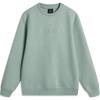 Comfortable Casual Round Neck Long Sleeve Sweatshirt Men Tops Gray Green AWDU283-8
