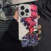 Creative Volcanic Eruption Phone Case for iPhone 13/14/15 Pro Max/16 Pro/17