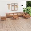 Day and Night - Day and Night Garden Furniture Set 9 Pieces Solid Pine Wood Honey Brown