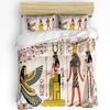Hieroglyphic Carvings Ancient Egyptian Temple 3pcs Bedding Set For Double Bed Home Textile Duvet Cover Quilt Cover Pillowcase