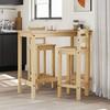 VidaXL 3-piece Bar Set Solid Pine Wood, Pub Set, Furniture Set, Wooden Bar Stool Set, 4005690