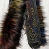 1M Fluffy Trim Imitation Raccoon Artificial Fur Stripe Decoration New Big Fur Collar
