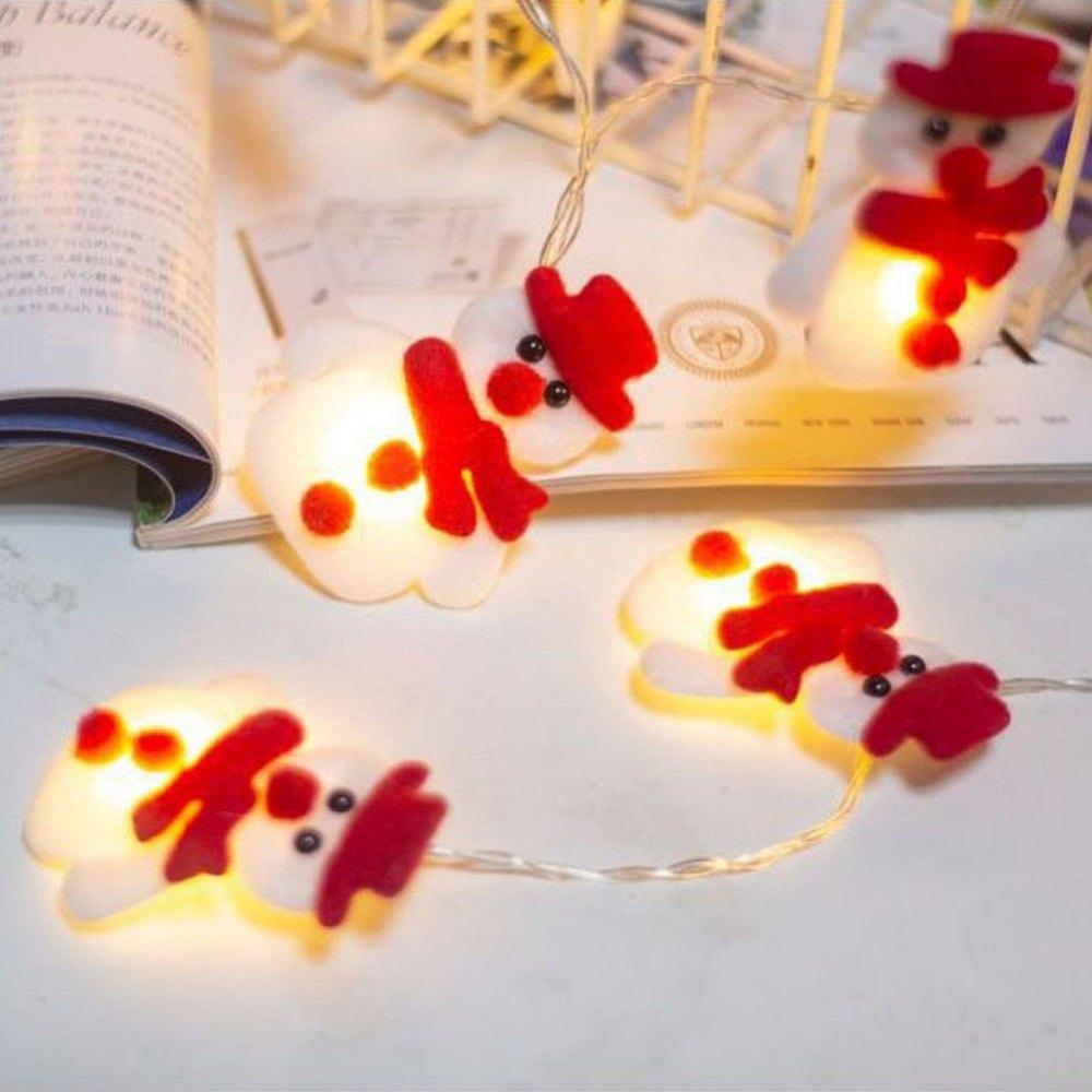 Christmas Snowman String Lights Garland 3M 20LED Muppet Light String Christmas Decorations For Home 2025 Navidad Gift