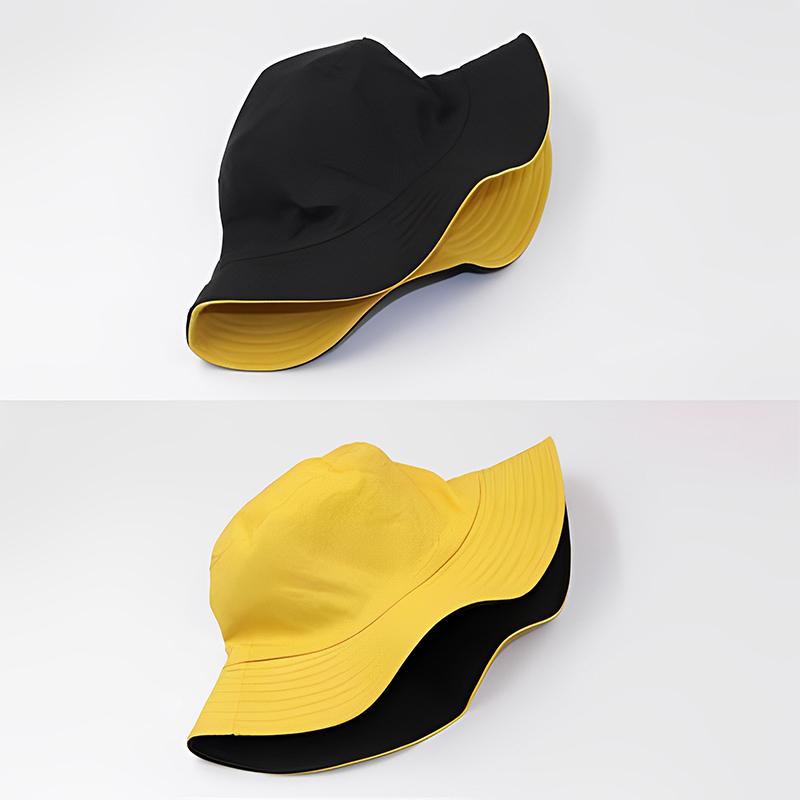 Reversible Fisherman Hat For Men And Women In Summer Korean Version For Students Versatile And Able Sun Protection Hat